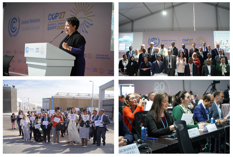 Ministerial Dialoge: different pictures of mayors, ministers and high level representatives at COP27