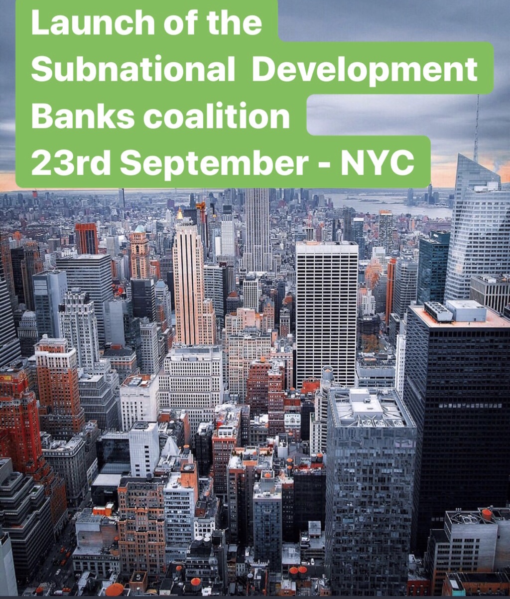 Creation of the Global Alliance for Subnational Development Banks for Climate Action