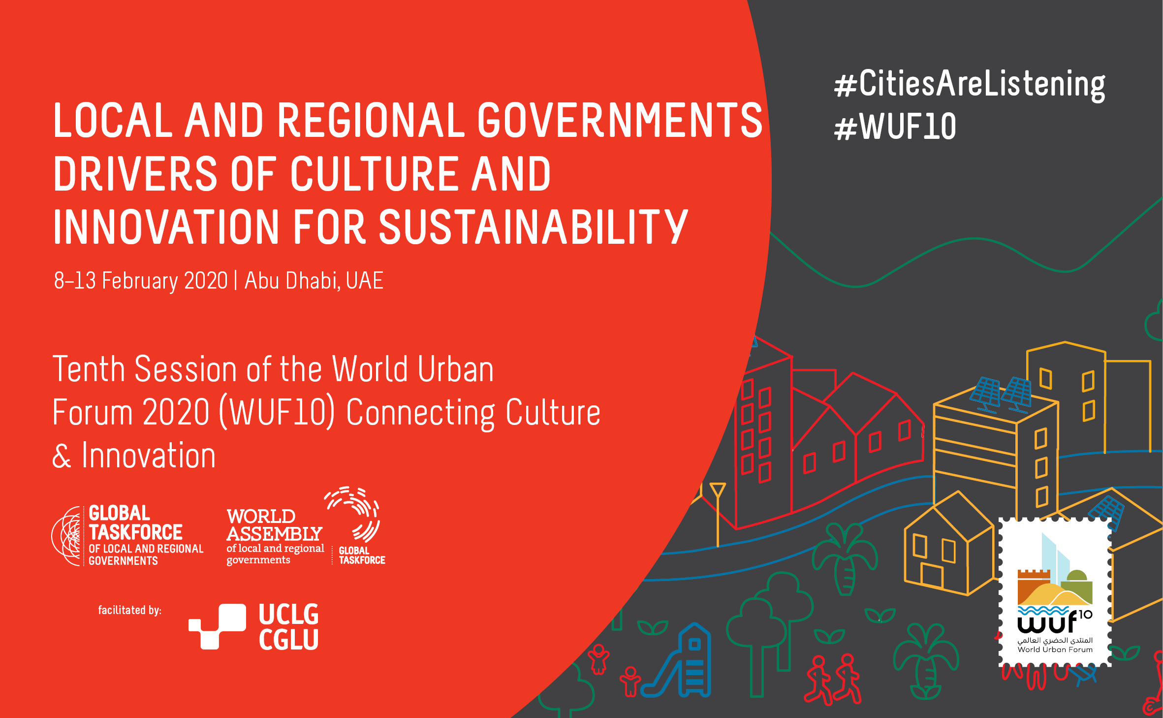 Culture, innovation and sustainable urbanization: our constituency ready to contribute to the WUF10