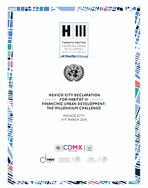 Mexico City Declaration for Habitat III: Financing the New Urban Agenda requires that local governments take a seat at the global table.