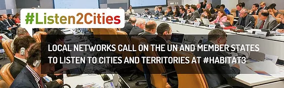 Countdown to listen to cities at Habitat III