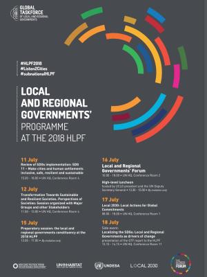 Local and Regional Governments' programme