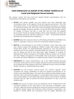 GTF Statement to CSW66