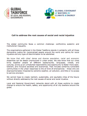 Call to address the root causes of social and racial injustice