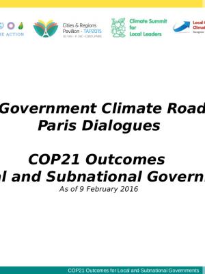 COP21 Outcomes