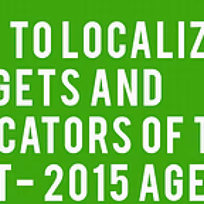Localization on the table in process to define indicators for the Post-2015 Agenda